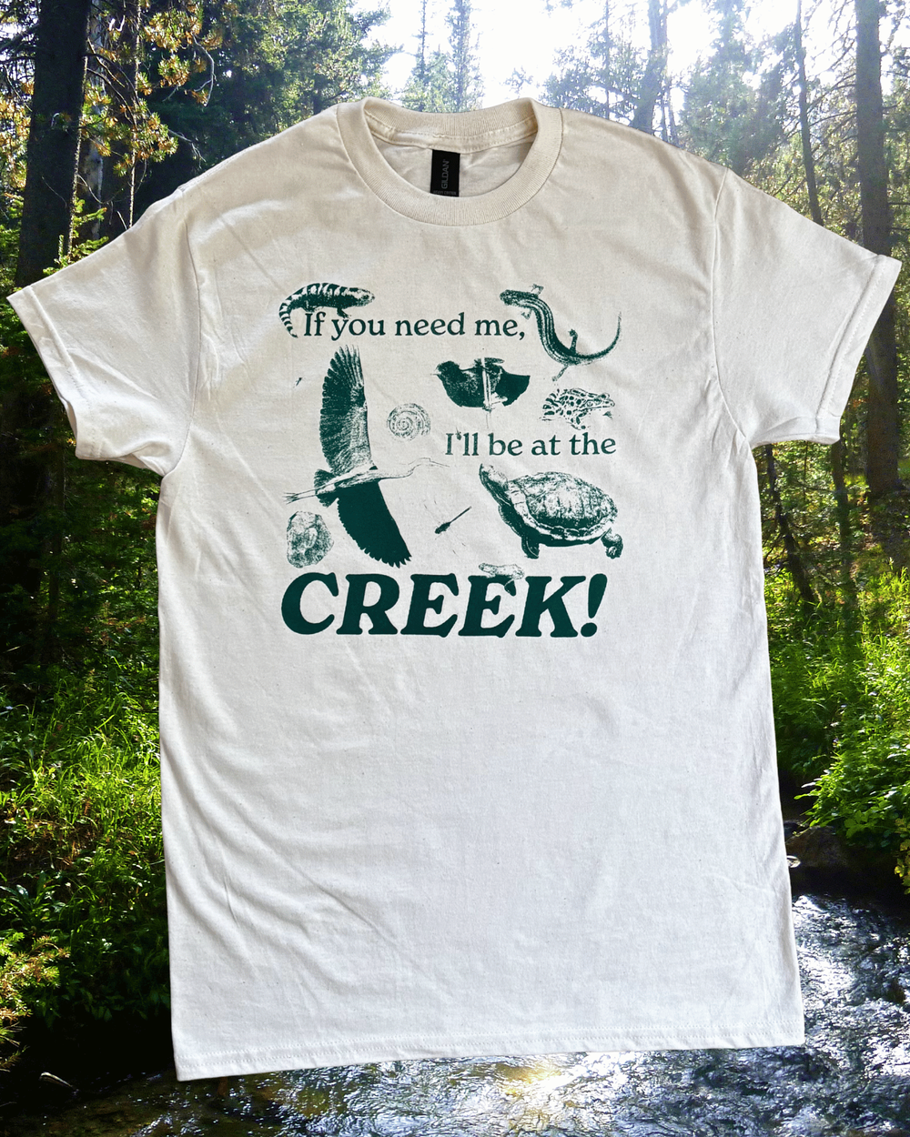 Creek 神戸EPOCH 9周年記念T WEATHERD FRIENDS T If You Need Me, I'll Be at the Creek! | vintage-inspired screen